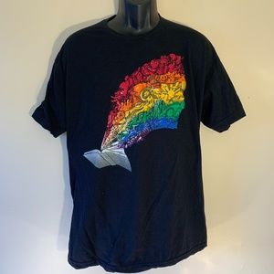 Woot Rainbow T Shirt 2XL 100% cotton Gently worn